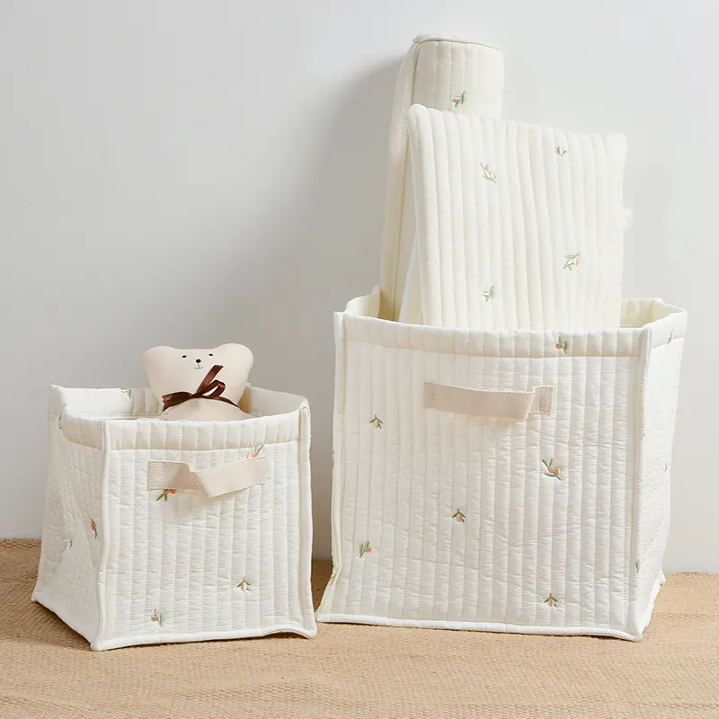 MU Multifunktions-Tasche für Kinderzimmer Aufbewahrungstasche leichte waschbare Babytüten aus Baumwolle