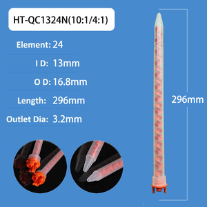 Boquilla Mezcladora Epoxi 1324, Tubos Mezcladores Estáticos de 24 Elementos, Cartucho de Jeringa para Adhesivo de 250ml/400ml/490ml, Relación 4:1 10:1, MFHX 13-24T - Product Image 2