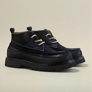 High Quality Men's Casual Cowhide Non-Slip Platform Retro Work <b>Shoes</b> Outdoor Walking <b>Shoes</b> <b>Height</b> <b>Increasing</b> - Product Image 4