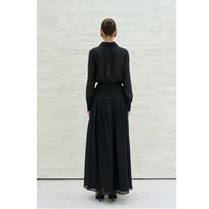 Nouvelle collection de chemisiers pour femmes, chemisier élégant TELLA INTRECCIATO ODM, 73% Cupro, 27% Polyester, chemisiers pour femmes du Vietnam - Product Image 2
