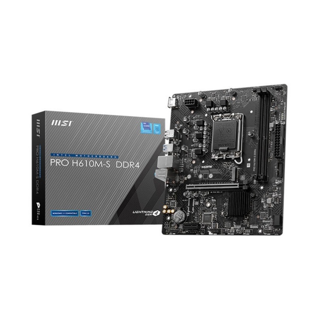 For PRO H610M-S DDR4 LGA 1700 Intel H610 Support Intel Core 14th/13th/12th Gen Processors M-ATX Desktop New SATA Double Channel