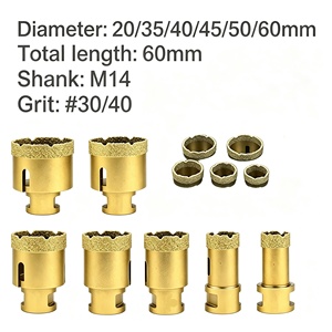 Vakuumgelöteter Diamant-Kernbohrer JL-BDD005 M14 5/8''11 5-150mm Körnung # 30/40 Großhandel für Fliesen-, Marmor-, Granit- und Steinbohrer - Product Image 6