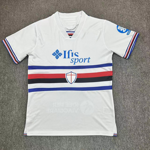 Ropa de fútbol de verano Nueva temporada 2025/26 Sampdoria Home Away Jersey Uniforme de manga corta Competiciones de clubes europeos con - Product Image 3