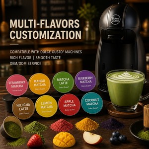 แคปซูลกาแฟมัทฉะราคาส่ง ใช้ได้กับเครื่อง Dolce Gusto ชาเขียวแท้เพื่อสุขภาพ - Product Image 6
