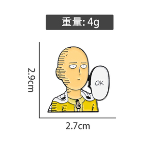 Sming pins một cú đấm huy hiệu siêu nhân phim hoạt hình dễ thương <span class=keywords><strong>Pin</strong></span> Cá Nhân sáng tạo huy hiệu quần áo ba lô phụ kiện trang sức - Product Image 6