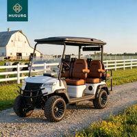 Voiturette de golf électrique légère 4 places, châssis en alliage d'aluminium, solution de transport écologique et verte à énergie solaire