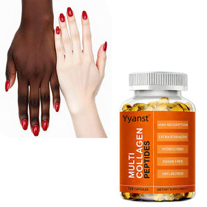 Cápsulas de Péptidos de Colágeno Múltiple para Adultos OEM/ODM para el Crecimiento del Cabello y la Elasticidad de la Piel, Apoyo Inmunológico, Bajo en Azúcar, Porción Personalizada - Product Image 1