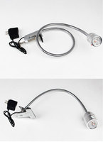 Projecteur LED d'atelier 5W DC 24V avec bras flexible en métal, magnétique, pour tour CNC et machine à coudre