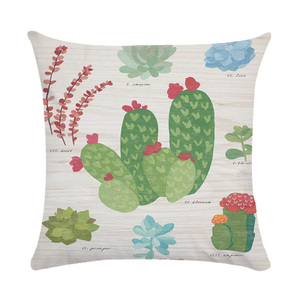 Housse <span class=keywords><strong>de</strong></span> coussin <span class=keywords><strong>de</strong></span> Cactus <span class=keywords><strong>de</strong></span> plantes succulentes d'impression <span class=keywords><strong>de</strong></span> <span class=keywords><strong>lin</strong></span> pour la maison canapé décoratif <span class=keywords><strong>fauteuil</strong></span> chambre - Product Image 5