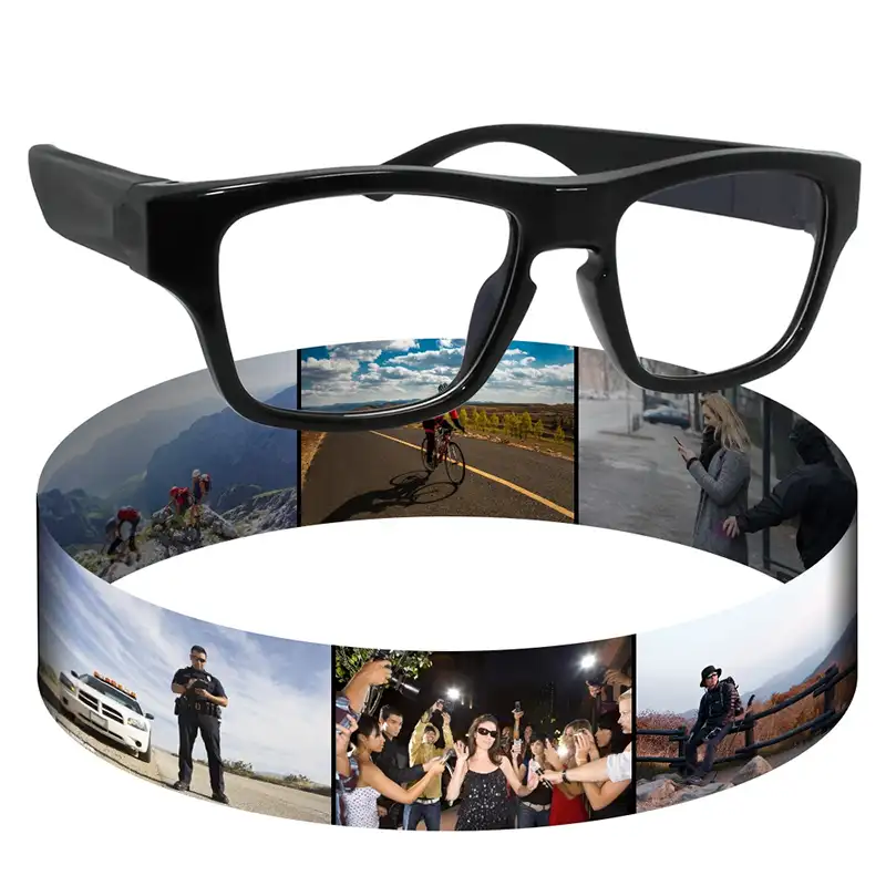 Gafas con Sensor CMOS 1080 HD, 5MP, 75 minutos de grabación de vídeo, lente de cámara mini spy 4k, gafas inteligentes, cámara espía