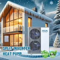 Bomba de Calor Aire-Agua Monobloque con Inversor DC de 12KW R290 -20 ° Calentador de Agua sin Tanque, Eléctrico y Solar, para Uso Doméstico y Hotelero
