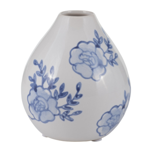 Ceramic Bud <b>Vase</b> <b>Small</b> Floral Design For Home Decor Living Room Bedroom Office Display - Product Image 1