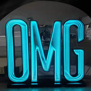 工厂制造的3d无限镜子霓虹灯标志亚克力字母用于3d字母广告板 - Product Image 3