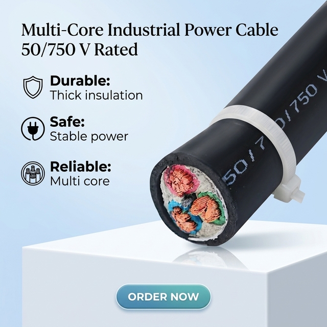 Waterproof H07RN-F Rubber Cable 3G 1.5mm2 2.5mm2 Flexible Neoprene Sheath Electrical Cable for Outdoor Use