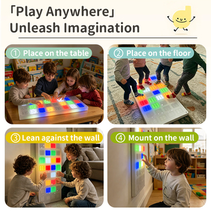 <strong>Montessori</strong> Educational Sensory <strong>Toys</strong> LED Touch Light Interactive Wall Panel <strong>for</strong> <strong>2</strong> to 4 <strong>Year</strong> <strong>Olds</strong> Rechargeable - Product Image 2
