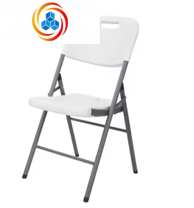 Chaise pliante Wimbledon en résine blanche portable pour événements, mobilier d'extérieur empilable pour location et fêtes - Product Image 1