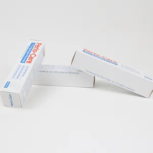 กล่องใส่ยาสีฟันกล่องพับกระดาษกระดาษแข็งสีขาวแบบกำหนดเองพร้อมโลโก้