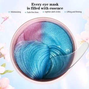 Parches <span class=keywords><strong>de</strong></span> Gel para Ojos <span class=keywords><strong>de</strong></span> Doble Efecto con Colágeno <span class=keywords><strong>de</strong></span> Flor <span class=keywords><strong>de</strong></span> Cerezo, Hidratantes, Antiarrugas, Nutritivos, Estilo Duotone, ODM/OEM - Product Image 3