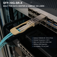 Baru Teruji untuk Konektor SFP-10G-SR-X LC 850nm MMF 300m DOM Extended Temp Data Center Interconnect Optical Transceiver