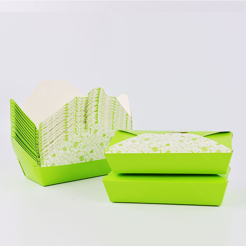 Customized containers chicken nuggets box disposable French fries chips paper box fast food packaging