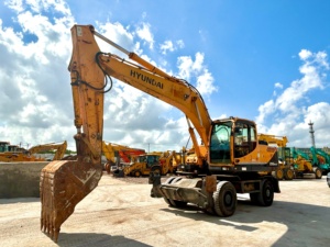 Excavadora de cadenas HYUNDAI 210W-9T original con motor diésel, bomba hidráulica, 21 toneladas, cucharón de 0.8 m, brazo de excavación de excelente calidad. - Product Image 2