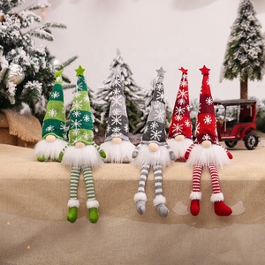 Scandinavo natale ha portato ornamenti leggeri Xmas Gnome peluche gambe penzolanti batteria svedese elettronica di consumo - Product Image 6