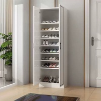 Meuble à chaussures modulaire et mobile en bois massif, grande capacité de rangement, style minimaliste, pour salon, balcon et usage hôtelier - Dai Home Apartment