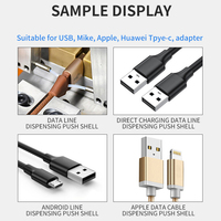 Électrique automatique USB données câble fil faisant la machine TYPE-C plug automatique colle de distribution et push cas shell machine