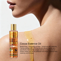 UUKKG 200ML Huile Corporelle à la Papaye, aux Acides Aminés, à la Rose et au Cacao, Soulage la Sécheresse, Huile Corporelle pour Peaux Sèches, Parfum Longue Durée, Huile de Massage Corporel