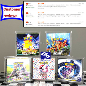 Caja Protectora Acrílica Transparente para <span class=keywords><strong>Cartas</strong></span> Pokémon Japonesas SYP, con Tapa Magnética, para Caja de Sobres Grande Japonesa - Product Image 6