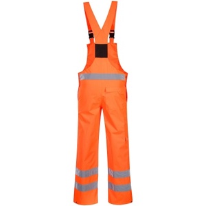 Hot Sale Hi Vis 100% Polyester Yellow Orange High Visibility <strong>Waterproof</strong> Reflective Safety <strong>Overalls</strong> - Product Image 4