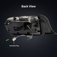 Conjunto de Luces Traseras LED Secuenciales de Gran Venta para Mustang 2015-2023, Lámpara Trasera de Tres Barras en Negro Ahumado, Venta al por Mayor de Repuestos
