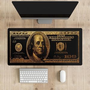 Tapis de souris de jeu XXL personnalisé avec design dollar, antidérapant, résistant à l'eau, en caoutchouc, pour <span class=keywords><strong>clavier</strong></span>, PC, ordinateur portable, bureau - Product Image 4