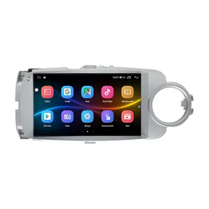 Toyota Yaris için 6 + 128GB Android 12 araba GPS navigasyon 2012-2017 otomatik Stereo kafa ünitesi multimedya radyo Video DVD OYNATICI DSP