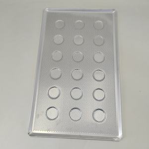 사용자 정의 알루미늄 천공 타르트 쉘 베이킹 트레이 베이킹 금형 컵케익 마카롱 베이킹 팬 532*325*14mm - Product Image 5