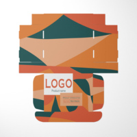 Scatole di imballaggio per magliette confezione di carta lucida piccola scatola di carta spessa con scomparto ondulato personalizzato con stampa Logo