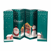 Calendrier de l'Avent personnalisé de Noël avec 24 jours de compte à rebours, chocolats, jouets, bonbons, emballage mystère, boîtes cadeaux