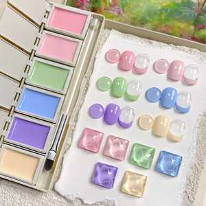 <span class=keywords><strong>MORDA</strong></span> Serie Macaron di Mezza Estate Gel UV Solido Non Tossico a Lunga Durata 2025 Nuovo Set da Sei Colori Lotus Bamboo per Nail Art con MSDS - Product Image 1