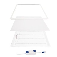 Panneaux lumineux ETL DLC 5.1 Premium pour la maison, l'atelier, l'installation, éclairage rétro-éclairé, 1x4', 2x2', 2x4', 3000K, 4000K, 6000K, panneau lumineux LED pour bureau