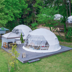 Domo de Glamping Resistente a la Intemperie - Carpa Domo con Estructura de Acero de Alta Resistencia para Actividades al Aire Libre, Larga Vida Útil - Product Image 1