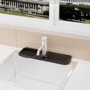 New Custom Eco-friendly Reusable Heat Resistant Silicone Faucet <b>Splash</b> <b>Guard</b> with Absorbent Mat for <b>Kitchen</b> <b>Sink</b> - Product Image 2