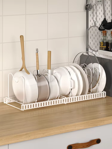 Support de rangement pour couvercles de casseroles en fil métallique extensible à 13 crochets pour le rangement en <span class=keywords><strong>cuisine</strong></span> - Product Image 2