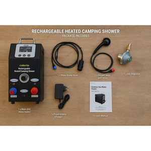 <span class=keywords><strong>Calentador</strong></span> de <span class=keywords><strong>Agua</strong></span> <span class=keywords><strong>a</strong></span> Gas Portátil para Camping y Autocaravanas, Diseño para Exteriores, Bomba de Calor de 6L, Funciona con <span class=keywords><strong>Butano</strong></span>/Propano - Product Image 2