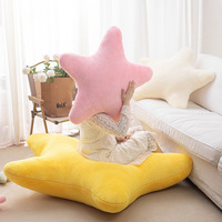 Coussin décoratif en forme d'étoile jaune personnalisé, jouet en peluche, coussin de siège rembourré doux, oreiller en peluche pour la décoration de la chambre et du canapé