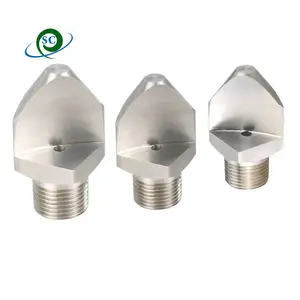 Narrow Angle Flat fan Jet Nozzle V shaped Rinse Cleaning Industrial Spray Nozzle Deflected Nozzle for Side Cleaning