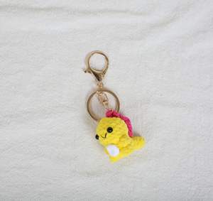 Jouets en crochet Amigurumi, porte-clés dinosaure, tricot fait main, <span class=keywords><strong>mini</strong></span> charme adorable, poupée dinosaure, pendentif pour sac à dos, porte-clés en crochet de <span class=keywords><strong>laine</strong></span> - Product Image 3