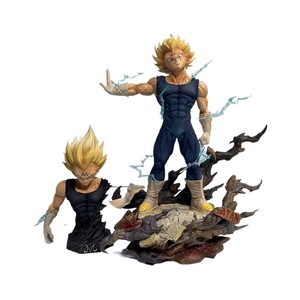 Buste de Vegeta Super Saiyan Demonisé <span class=keywords><strong>Dragon</strong></span> <span class=keywords><strong>Ball</strong></span> avec pièces interchangeables, figurine de merchandising anime, ornement de bureau lumineux - Product Image 4