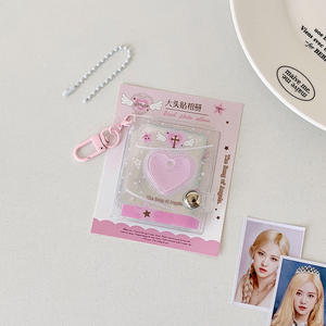 Bon marché, vente en gros, mini album <span class=keywords><strong>photo</strong></span> de 2 pouces, pendentif de sac, dessin animé mignon, livre de rangement, porte-clés en PVC - Product Image 4