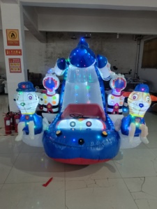 <span class=keywords><strong>Voiture</strong></span> électrique gonflable pour enfants <span class=keywords><strong>Mini</strong></span> <span class=keywords><strong>Cooper</strong></span>, transformable, avec télécommande, pour drift, pour parc de trampolines intérieur, en PVC, 2 places - Product Image 1