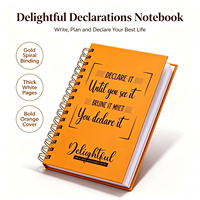 Carnet de notes/agenda personnalisé avec couverture en tissu imprimé et reliure à chevalet